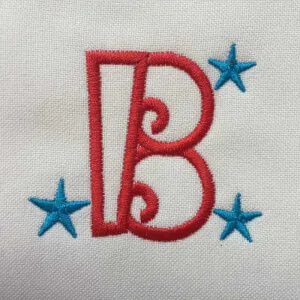 Matriz de bordado letra B