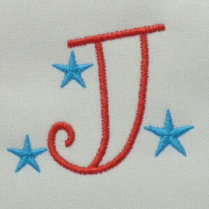 Matriz de bordado letra J
