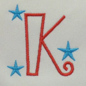 Matriz de bordado letra K