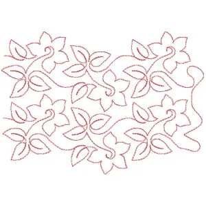 Matriz de bordado Quilting Floral 9