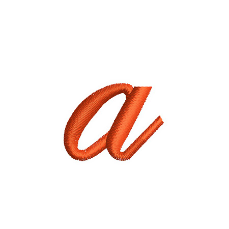 Matriz de Bordado  Edwardian script a minusculo 