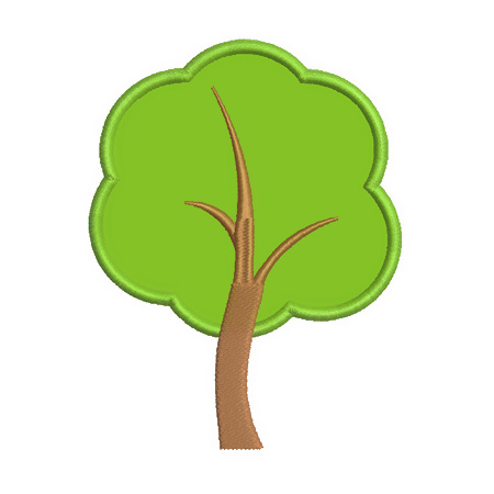 Matriz de Bordado  árvore (Aplique)