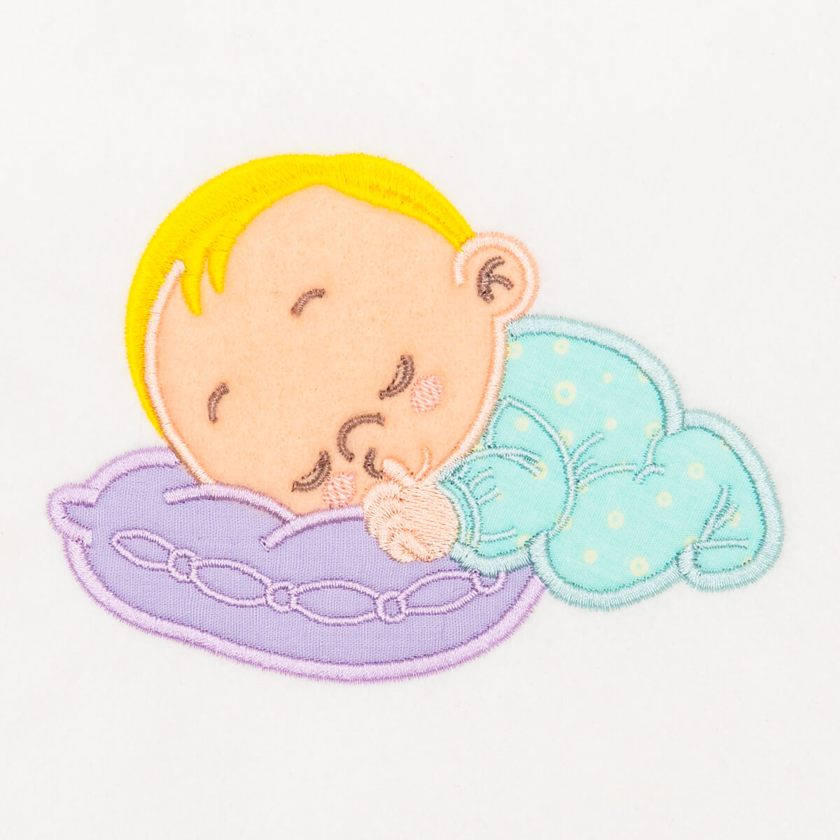 Matriz de Bordado  Bebê Dormindo em Aplique