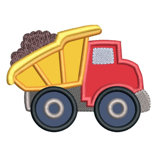 Matriz de Bordado  Caminhão de Brinquedo em Aplique