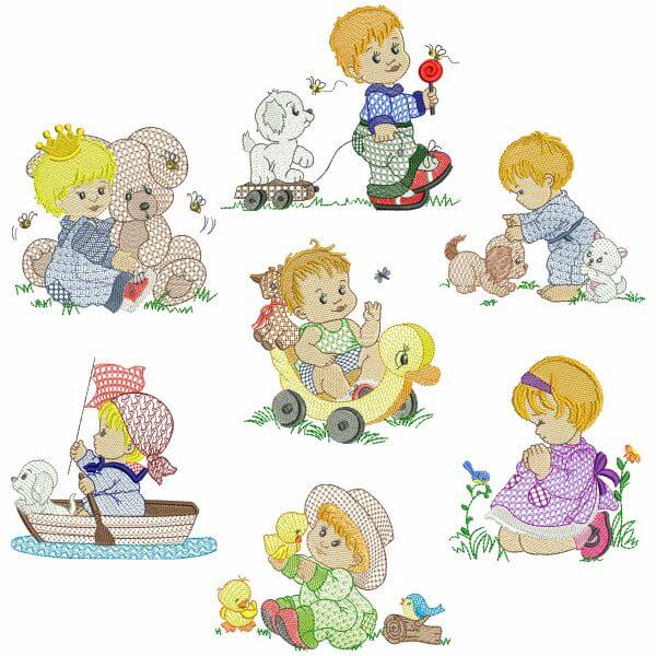  Pacote de Matrizes Meninos e Meninas Delicados