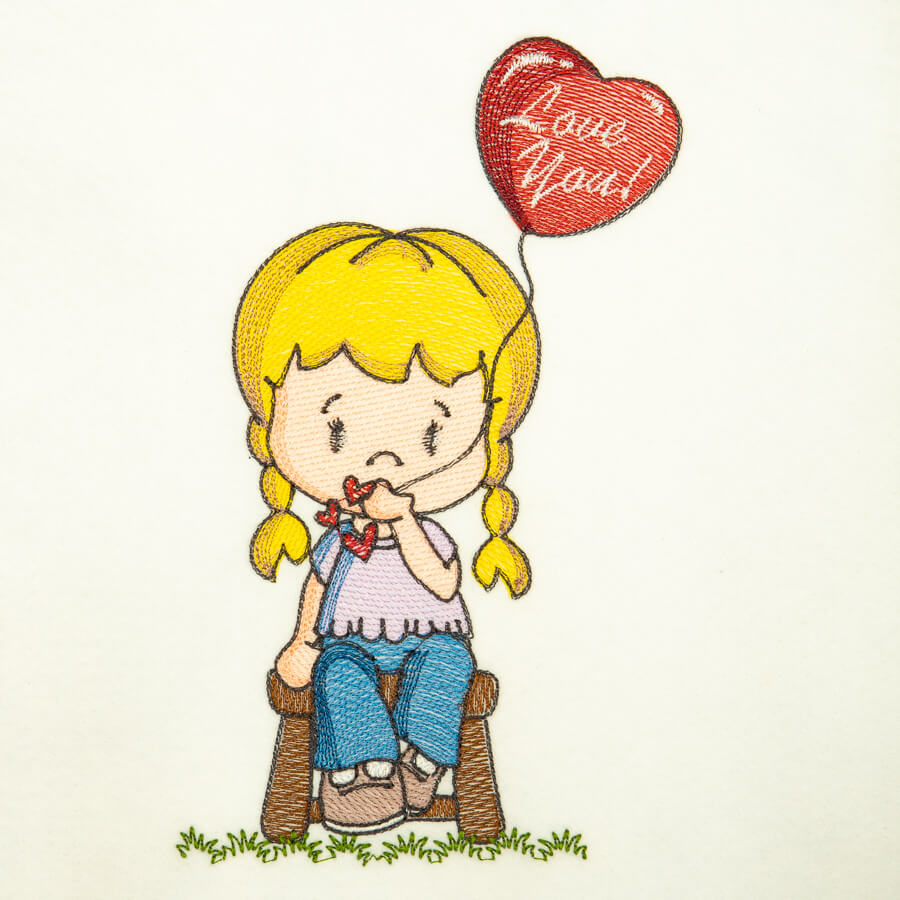 Matriz de Bordado  Menina Encantada