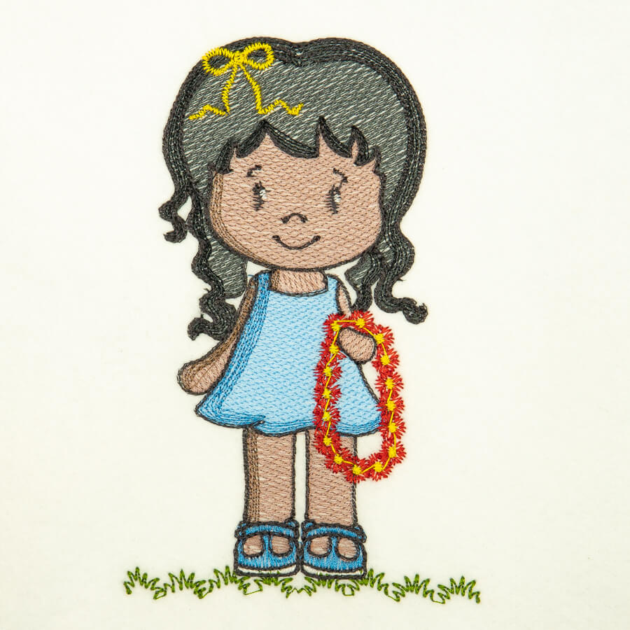 Matriz de Bordado  Menina Encantada