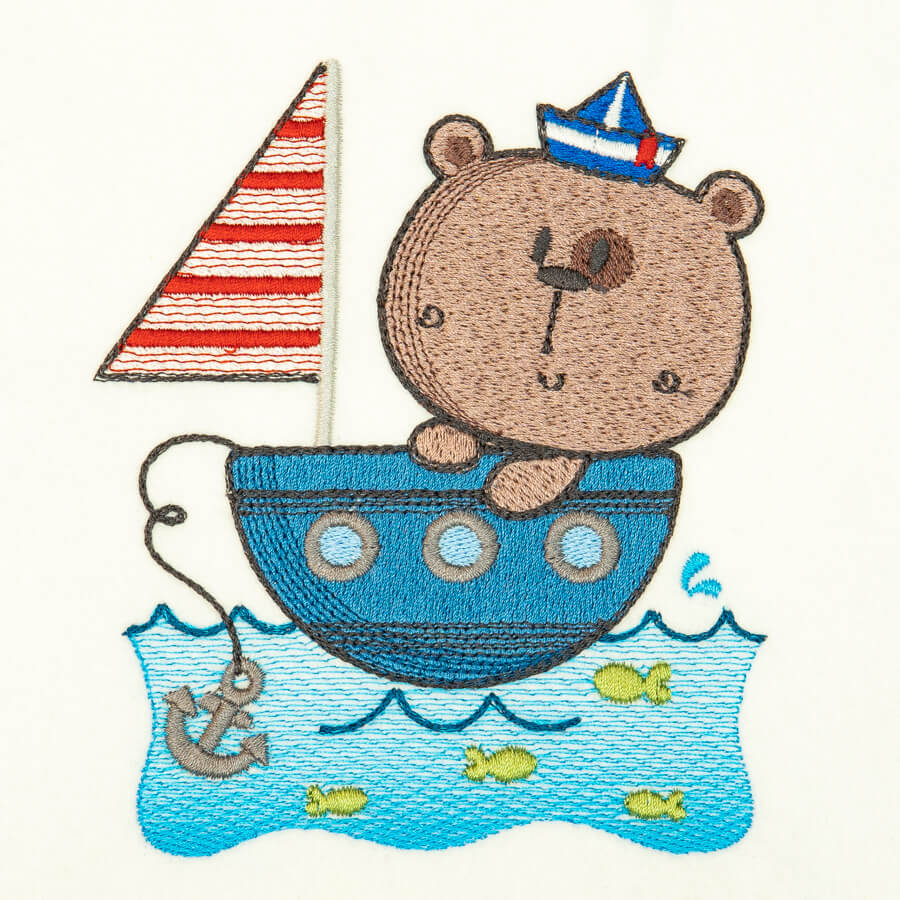 Matriz de Bordado  Urso Aventureiro