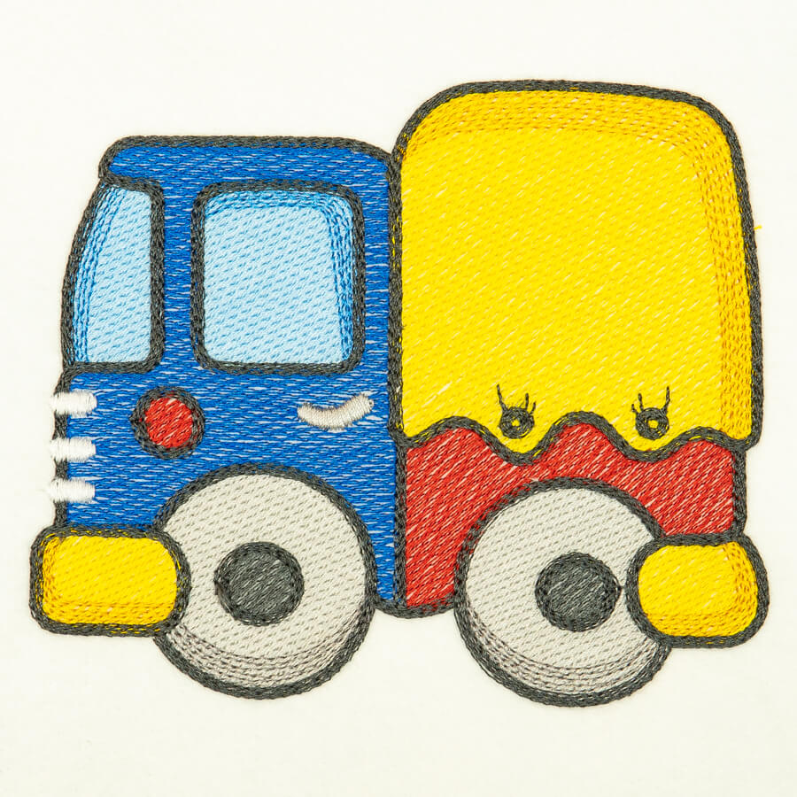 Matriz de Bordado  Caminhão Infantil (Pontos Leves)