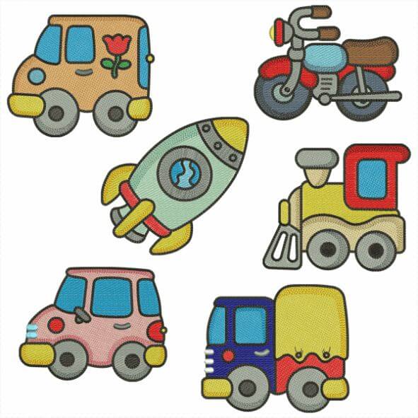  Pacote de Matrizes Transportes Infantis