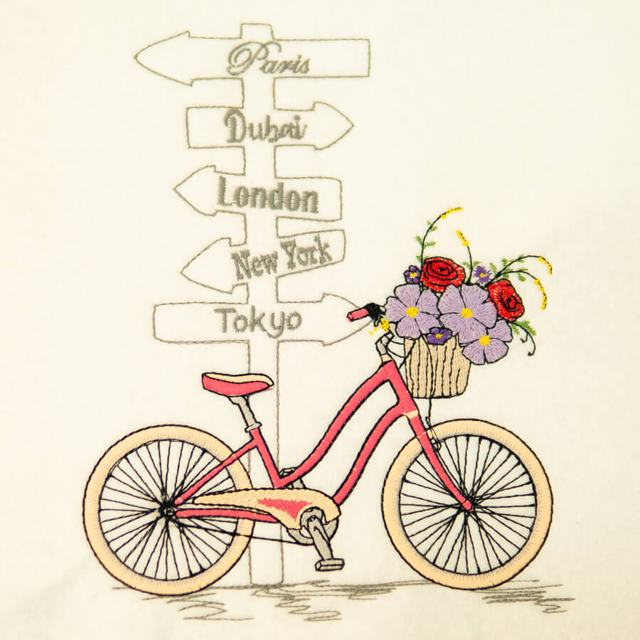 Matriz de Bordado  Bicicleta Decorativa