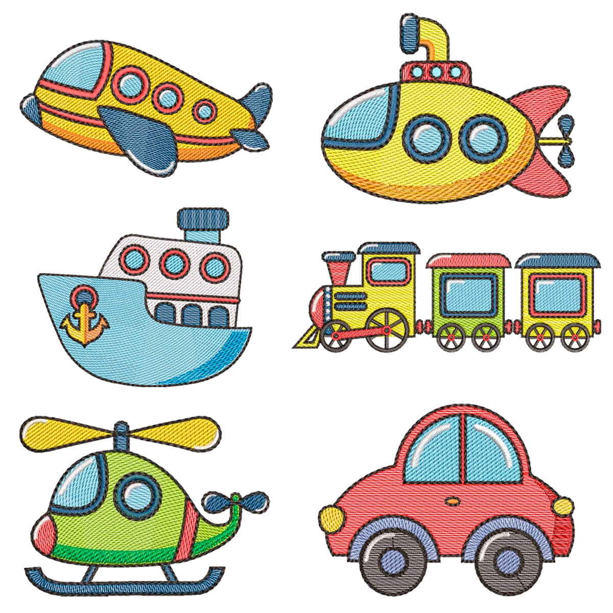  Pacote de Matrizes Meios de Transportes (Pontos Leves)