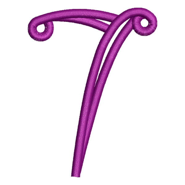 Matriz de Bordado  Alfabeto Palito Número 7