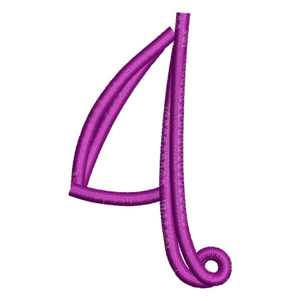 Matriz de Bordado  Alfabeto Palito Número 4
