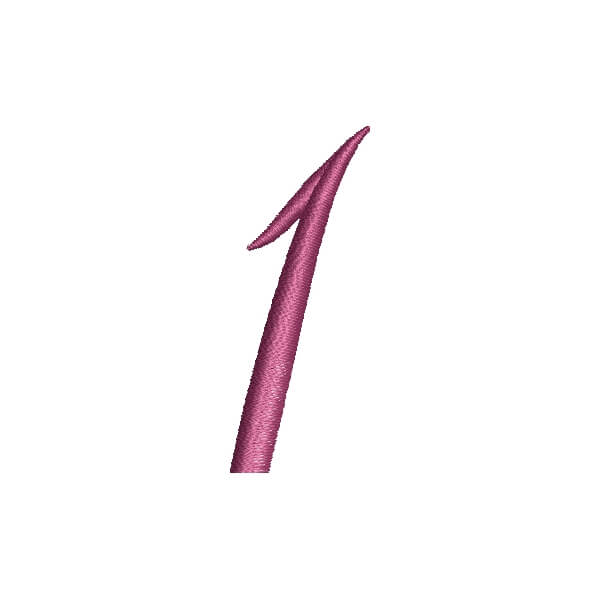 Matriz de Bordado  Fonte Vintage Número 1