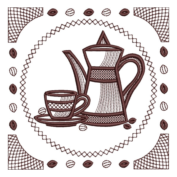 Matriz de Bordado  Café da manhã