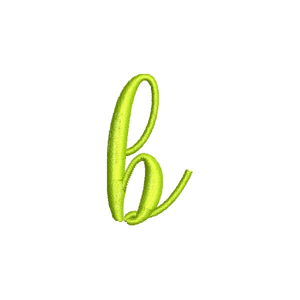 Matriz de Bordado  Letra cursiva b