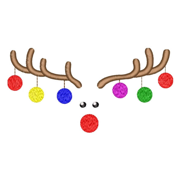 Matriz de Bordado  Rena de Natal