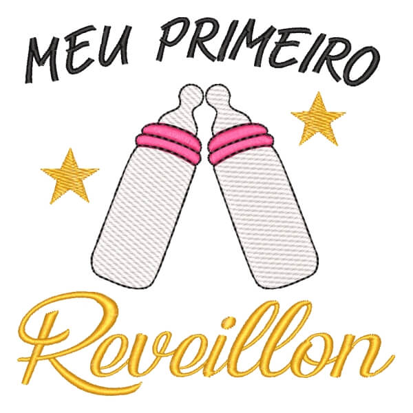 Matriz de Bordado  Mensagem de Reveillon (Pontos Leves)