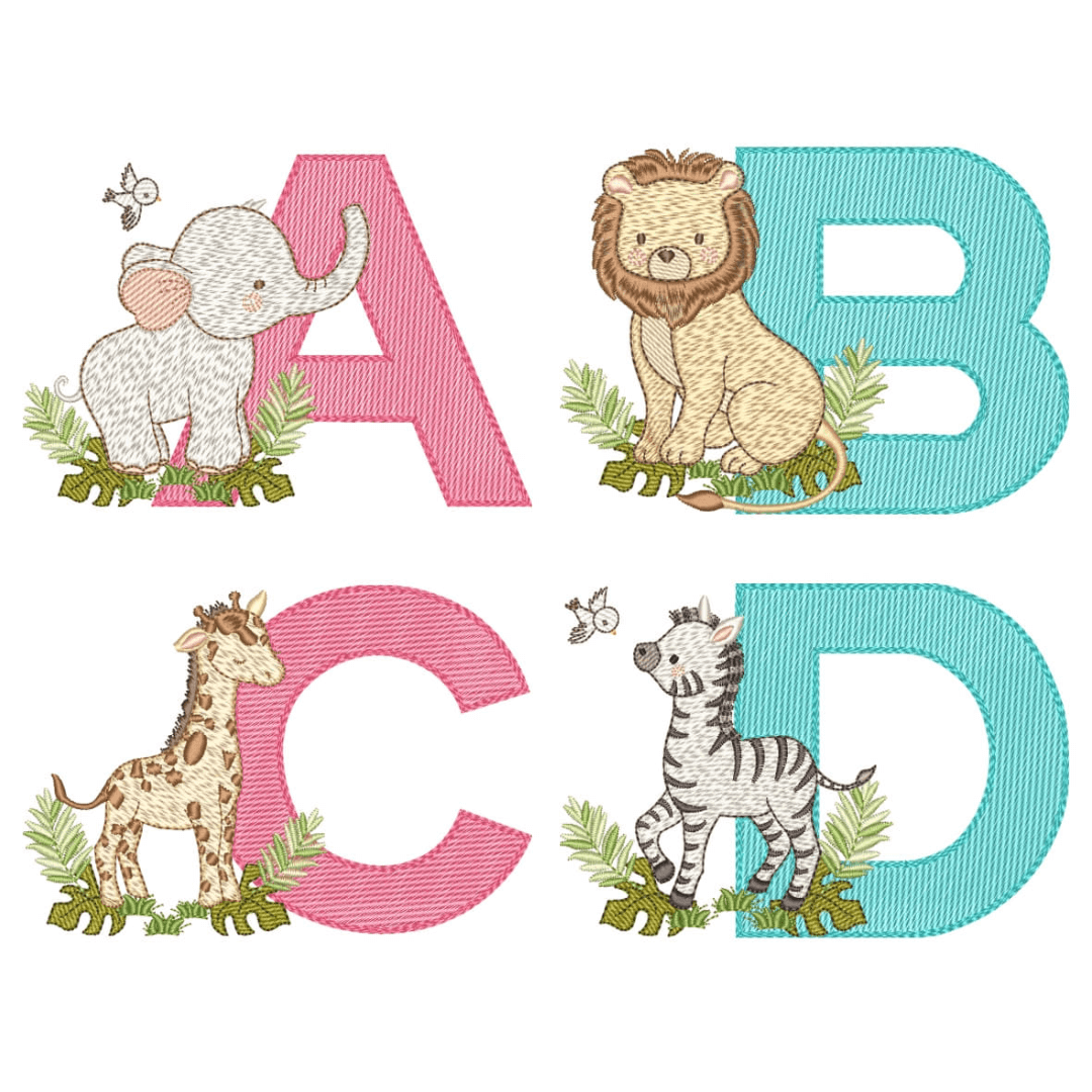  Pacote de Matrizes Alfabeto Safari (Pontos Leves)