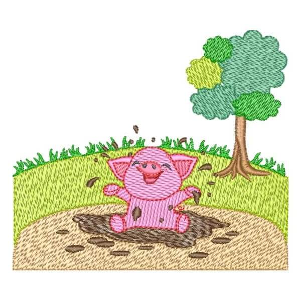 Matriz de Bordado  Fazendinha (Pontos Leves)