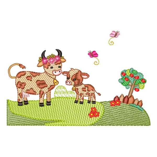 Matriz de Bordado  Fazendinha (Pontos Leves)