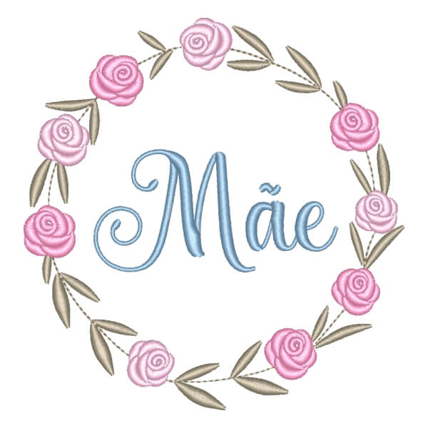 Matriz de Bordado  Mãe em Moldura
