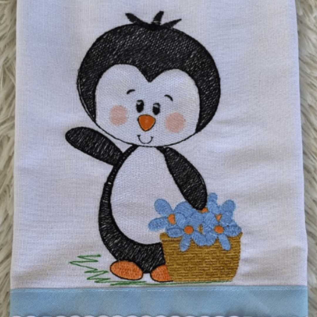 Matriz de Bordado  Pinguim Fofo (Pontos Leves) Matriz de Bordado  Pinguim Fofo (Pontos Leves)