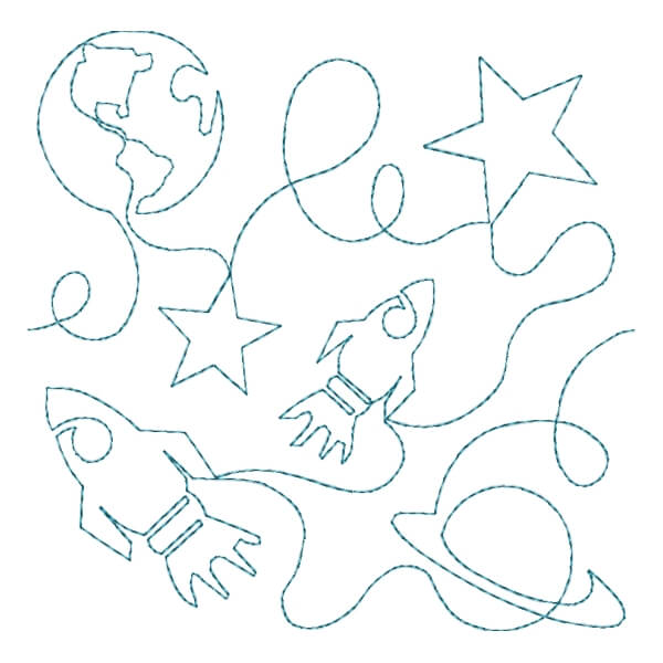 Matriz de Bordado  Quilting Foguete Matriz de Bordado  Quilting Foguete