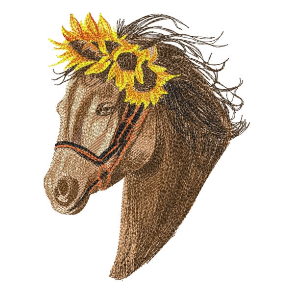 Matriz de Bordado  Cavalo (Realístico)