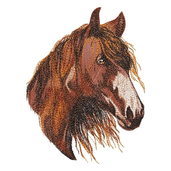 Matriz de Bordado  Cavalo (Realístico)
