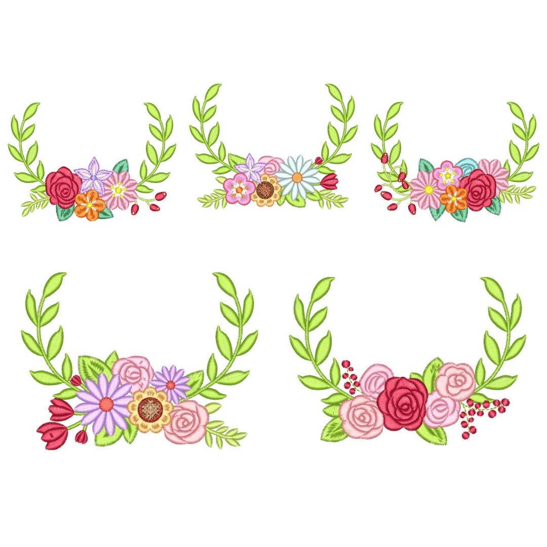  Pacote de Matrizes Molduras Florais