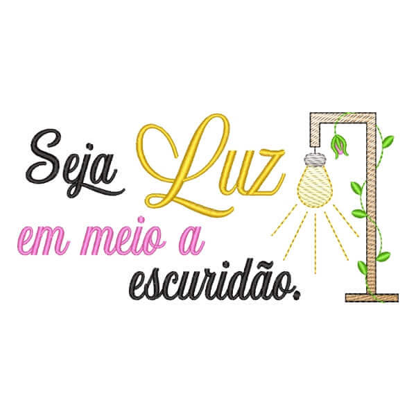 Matriz de Bordado  Frase Religiosa