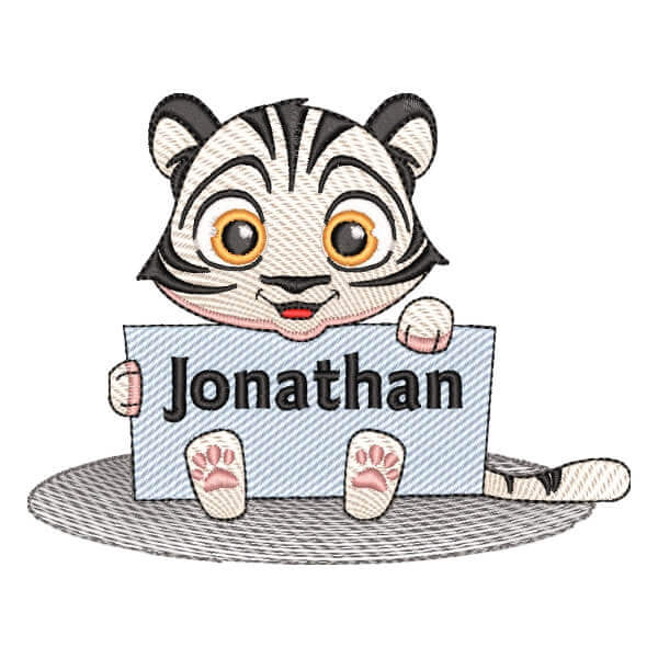 Matriz de Bordado  Gatinho com Nome (Pontos Leves) Matriz de Bordado  Gatinho com Nome (Pontos Leves)