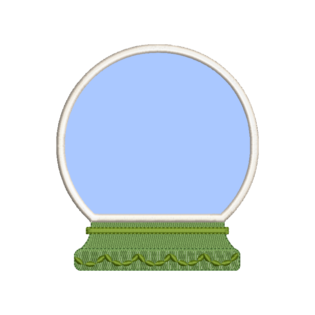 Matriz de Bordado  Globo de Neve (Aplique) Matriz de Bordado  Globo de Neve (Aplique)