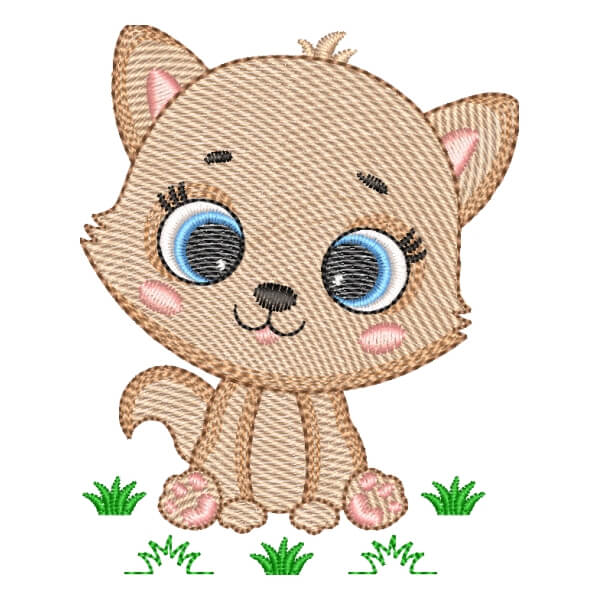 Matriz de Bordado  Gatinha (Pontos Leves) Matriz de Bordado  Gatinha (Pontos Leves)