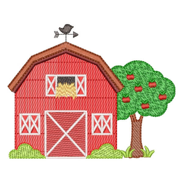 Matriz de Bordado  Celeiro de Fazenda (Pontos Leves) Matriz de Bordado  Celeiro de Fazenda (Pontos Leves)