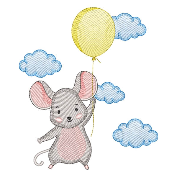 Matriz de Bordado  Rato no Céu (Pontos Leves) Matriz de Bordado  Rato no Céu (Pontos Leves)