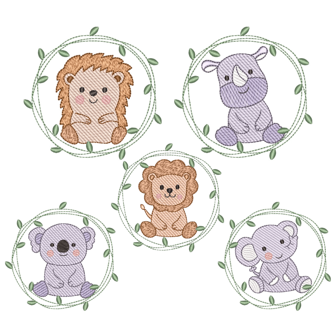 Pacote de Matrizes Animais em Molduras (Pontos Leves)  Pacote de Matrizes Animais em Molduras (Pontos Leves)