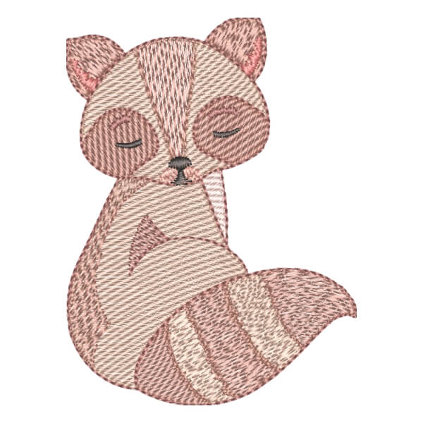 Matriz de Bordado  Guaxinim (Pontos Leves) Matriz de Bordado  Guaxinim (Pontos Leves)