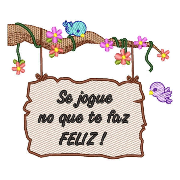 Matriz de Bordado  Placa Motivacional Matriz de Bordado  Placa Motivacional