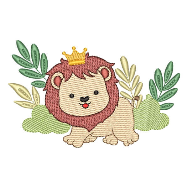 Matriz de Bordado  Leão Safari (Pontos Leves) Matriz de Bordado  Leão Safari (Pontos Leves)