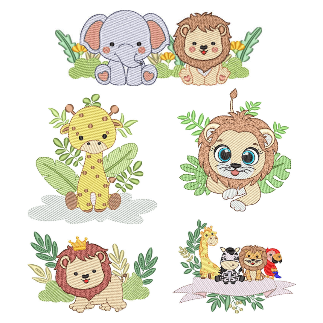 Pacote de Matrizes Animais Safari (Pontos Leves)  Pacote de Matrizes Animais Safari (Pontos Leves)