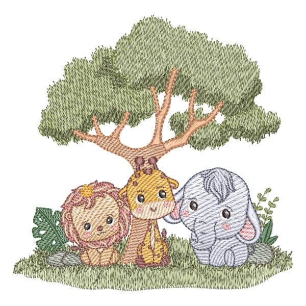 Matriz de Bordado  Animais Safari (Pontos Leves) Matriz de Bordado  Animais Safari (Pontos Leves)