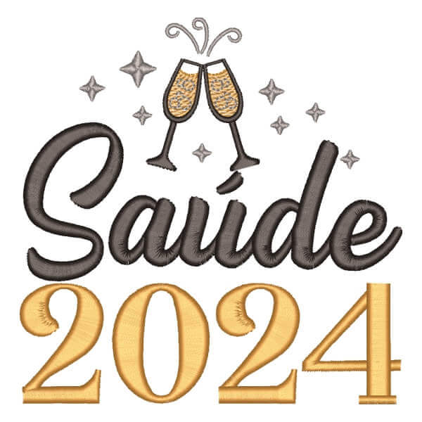 Matriz de Bordado  Feliz Ano Novo