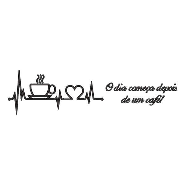 Matriz de Bordado  Mensagem de Café