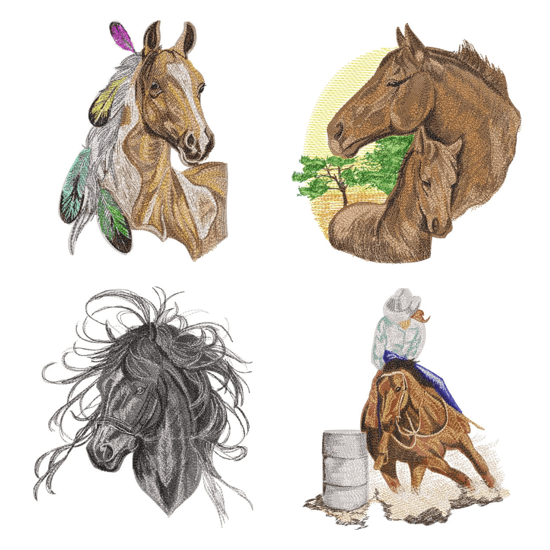  Pacote de Matrizes Cavalos (Realísticos) 