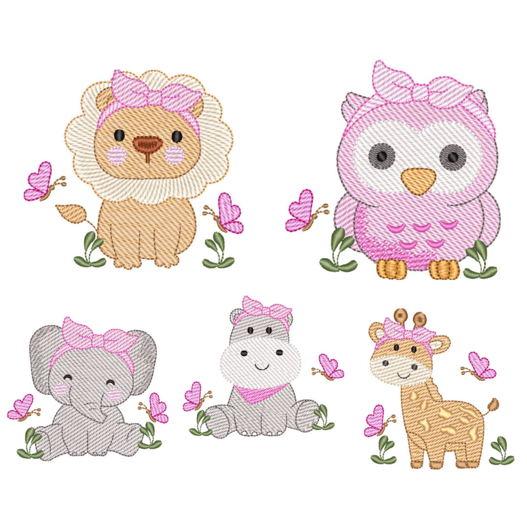 Pacote de Matrizes Animais Fofas (Pontos Leves)  Pacote de Matrizes Animais Fofas (Pontos Leves)