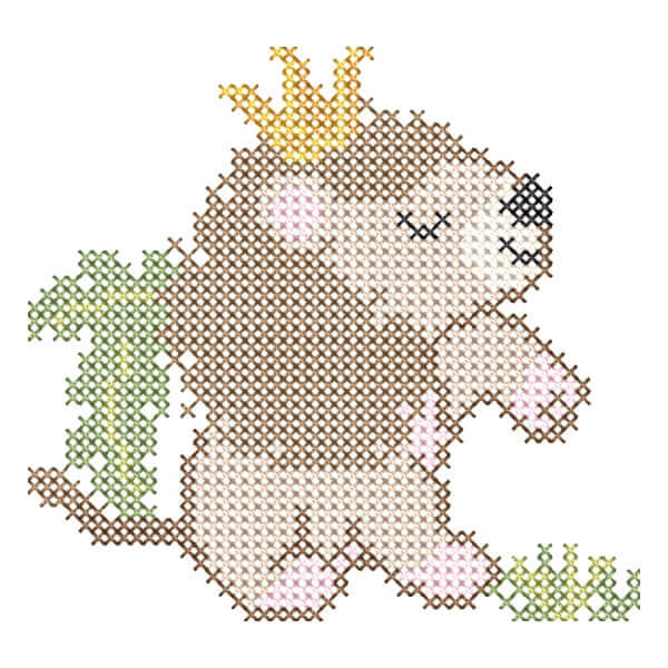 Matriz de Bordado  Leão Cute (Ponto Cruz) Matriz de Bordado  Leão Cute (Ponto Cruz)