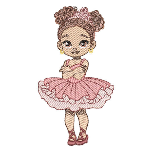 Matriz de Bordado  Menina Bailarina